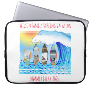 Housse Pour Ordinateur Portable Été Surf Plage Famille Vacances Photos