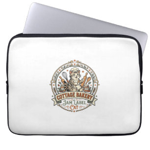 Housse Pour Ordinateur Portable Étiquette de confiture de la boulangerie de cottag