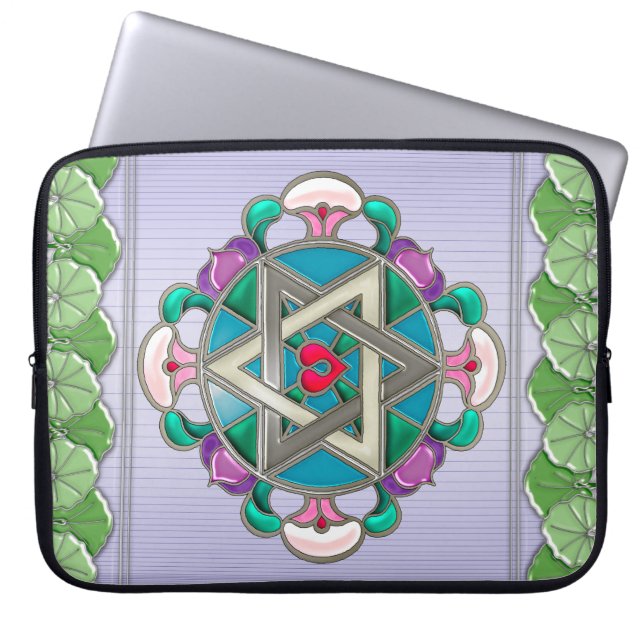 Housse Pour Ordinateur Portable Étoile de jardin (Devant)