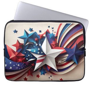 Housse Pour Ordinateur Portable Étoile patriotique