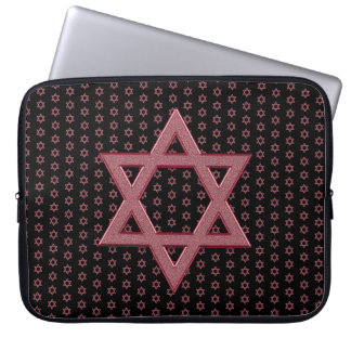 Housse Pour Ordinateur Portable Étoile rose de David sans Seamless