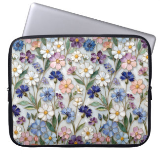 Housse Pour Ordinateur Portable Étui pour ordinateur portable à motif de fleurs sa