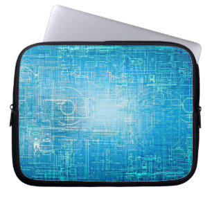 Housse Pour Ordinateur Portable Étui pour ordinateur portable Cyber Tech Blueprint