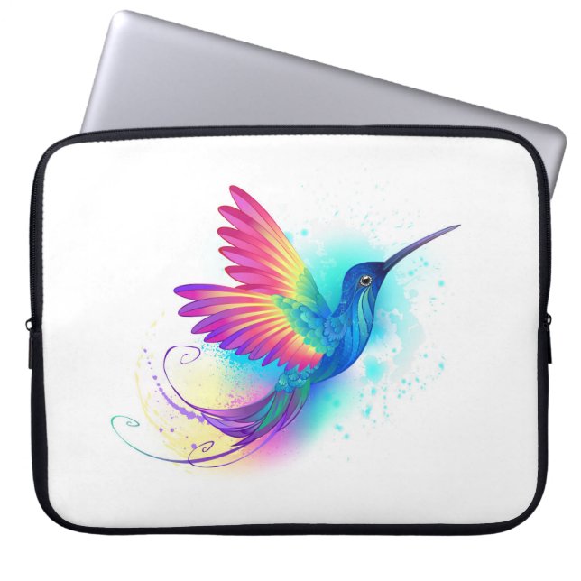 Housse Pour Ordinateur Portable Exotic Rainbow Hummingbird (Devant)