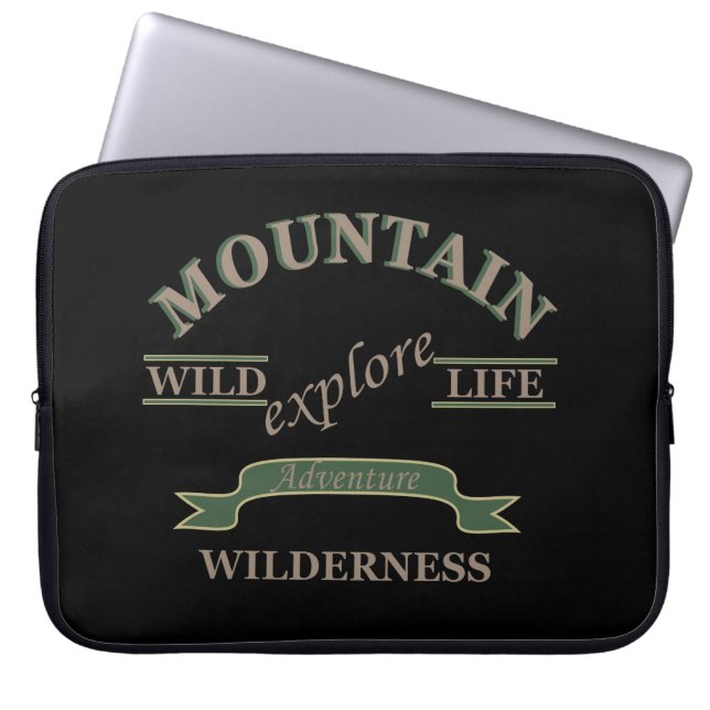 Housse Pour Ordinateur Portable extérieur sauvage randonnée aventurier (Devant)