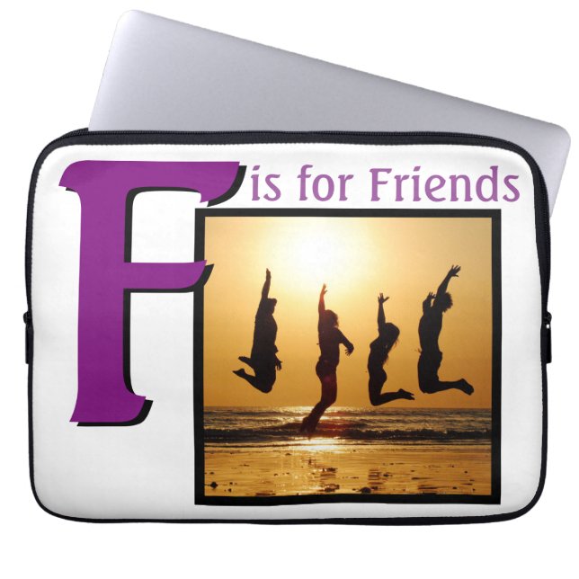Housse Pour Ordinateur Portable F pour les amis (Devant)