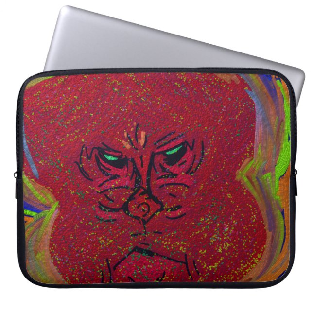 Housse Pour Ordinateur Portable Face of a Flame Laptop Sleeve (Devant)