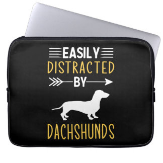 Housse Pour Ordinateur Portable Facilement Distrait Par Les Dachshunds