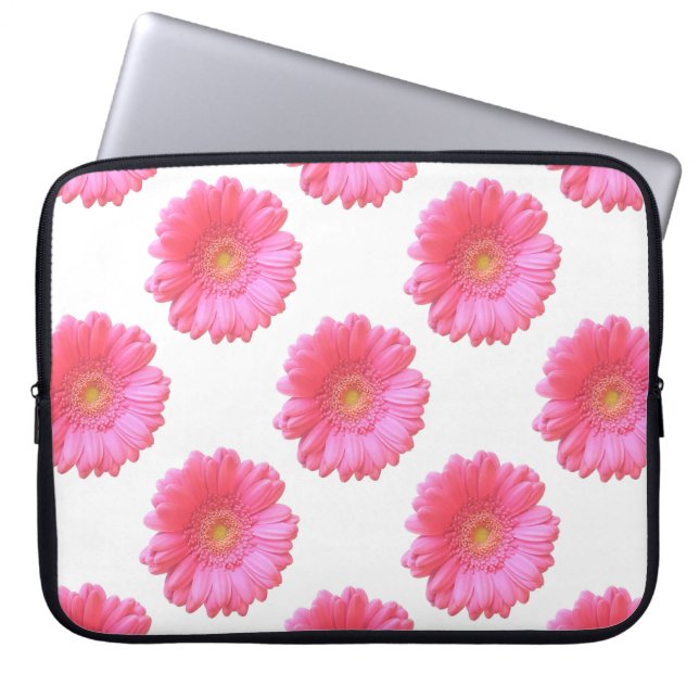 Housse Pour Ordinateur Portable Faisée de gerbera rose (Devant)