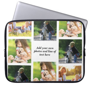 Housse Pour Ordinateur Portable Faites votre propre collage photo et texte