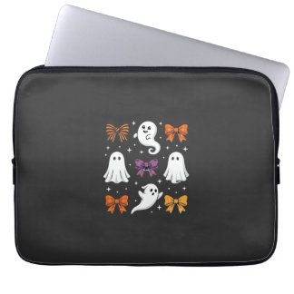 Housse Pour Ordinateur Portable Fantôme Mignon avec Ruban Design Halloween_1