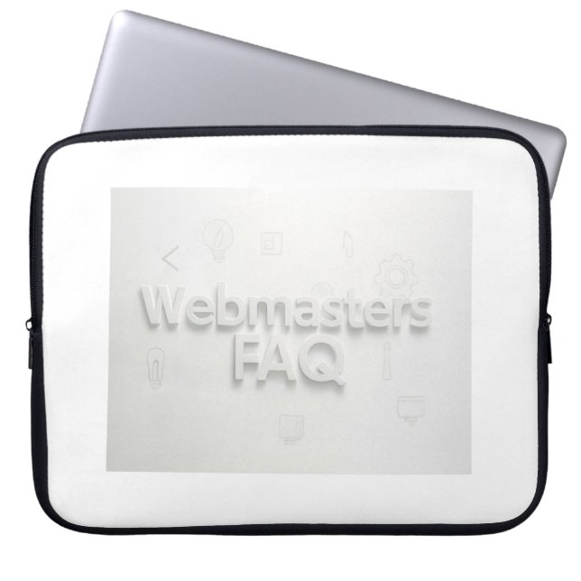 Housse Pour Ordinateur Portable FAQ Webmasters (Devant)