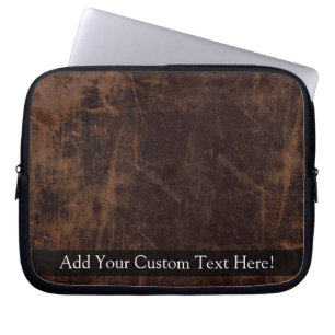 Housse Pour Ordinateur Portable Faux Vintage en cuir