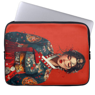 Housse Pour Ordinateur Portable Femme coréenne moderne en portrait de Hanbok