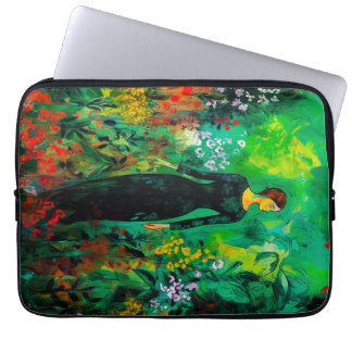 Housse Pour Ordinateur Portable Femme dans la belle prairie verte