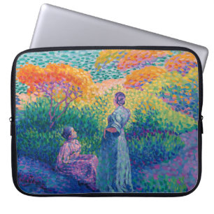 HOUSSE POUR ORDINATEUR PORTABLE FEMMES AU BORD DE MER PEINTURE