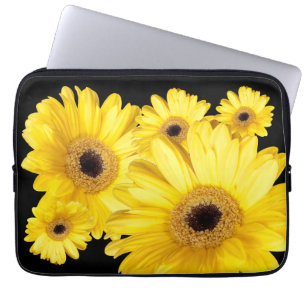 Housse Pour Ordinateur Portable Fermeture des photos de la marguerite jaune