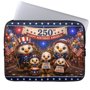 Housse Pour Ordinateur Portable Fête du 4 juillet pour le 250e anniversaire de l'a