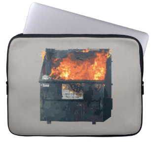 Housse Pour Ordinateur Portable Feu de benne - fouillis drôle et chaud