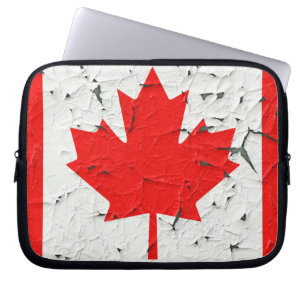 Housse Pour Ordinateur Portable Feuille d'érable rouge du Canada Peinture