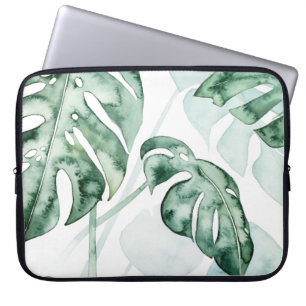 Housse Pour Ordinateur Portable Feuille fendue de paume tropicale