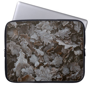 Housse Pour Ordinateur Portable feuilles Brown
