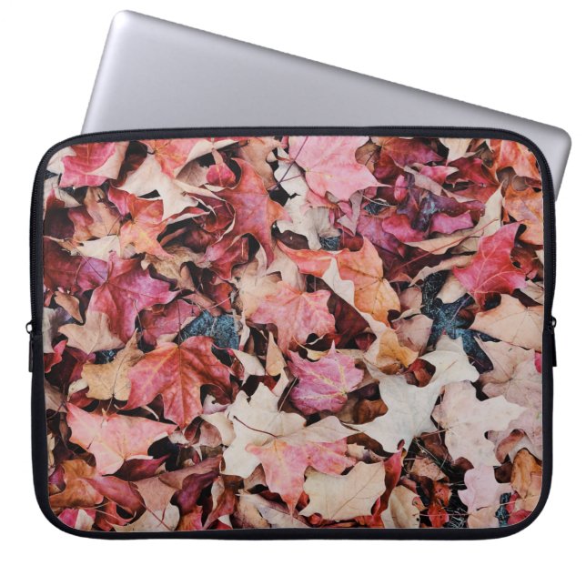 Housse Pour Ordinateur Portable Feuilles séchés (Devant)