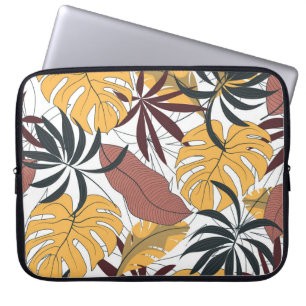 Housse Pour Ordinateur Portable Feuilles tropicaux : arrière - plan dynamique et t