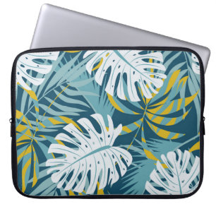 Housse Pour Ordinateur Portable Feuilles tropicaux colorés, modèle abstrait origin