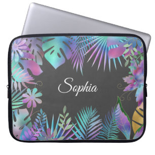 Housse Pour Ordinateur Portable Feuilles tropicaux Iridescendant do-it-yourself No