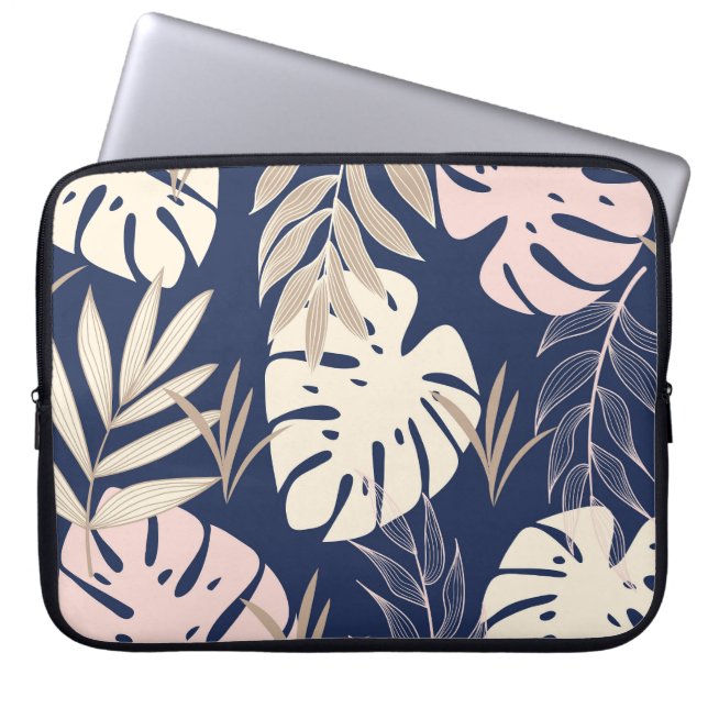 Housse Pour Ordinateur Portable Feuilles tropicaux : Jungle Abstraite (Devant)