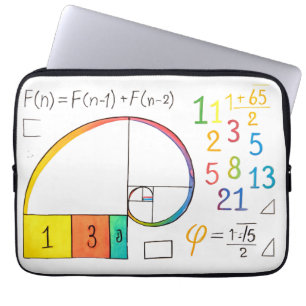Housse Pour Ordinateur Portable Fibonacci Sleeve Spiral Electronique