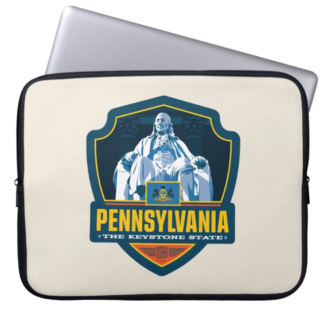 Housse Pour Ordinateur Portable Fierté de l'État | Pennsylvanie (Devant)