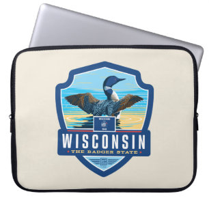 Housse Pour Ordinateur Portable Fierté de l'État Wisconsin