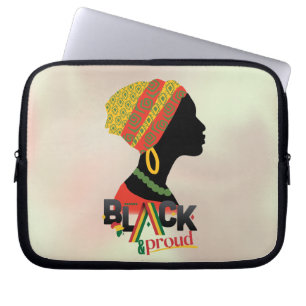 Housse Pour Ordinateur Portable Fille Africaine Américaine Noire Et Fière