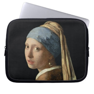 Housse Pour Ordinateur Portable Fille avec une boucle d'oreille de perle, c.1665-6