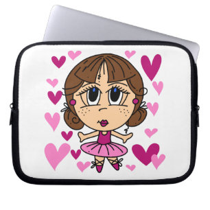 Housse Pour Ordinateur Portable Fille de ballerine