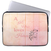 Fille Ombré rose qui aime les chevaux Script Girly