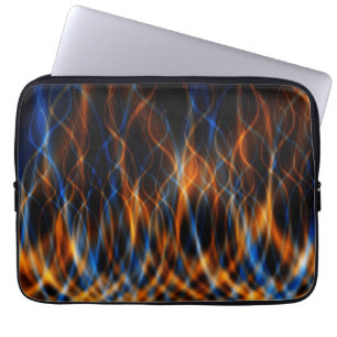 Housse Pour Ordinateur Portable Flammes fractées colorées
