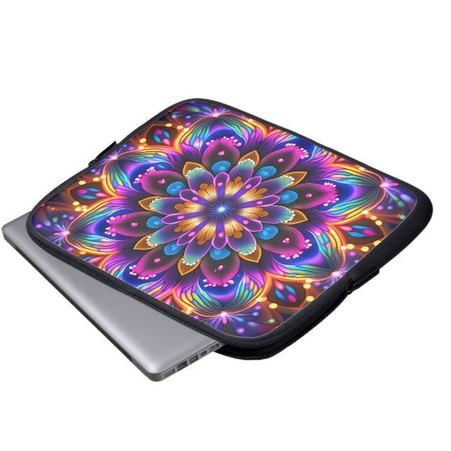 Housse Pour Ordinateur Portable Fleur (Devant bas)