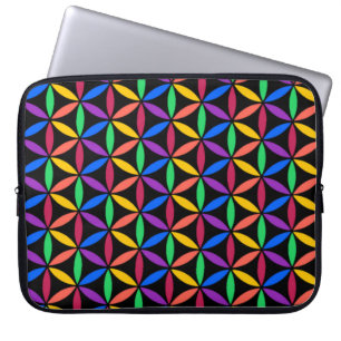 Housse Pour Ordinateur Portable Fleur arc-en-ciel du Motif de vie
