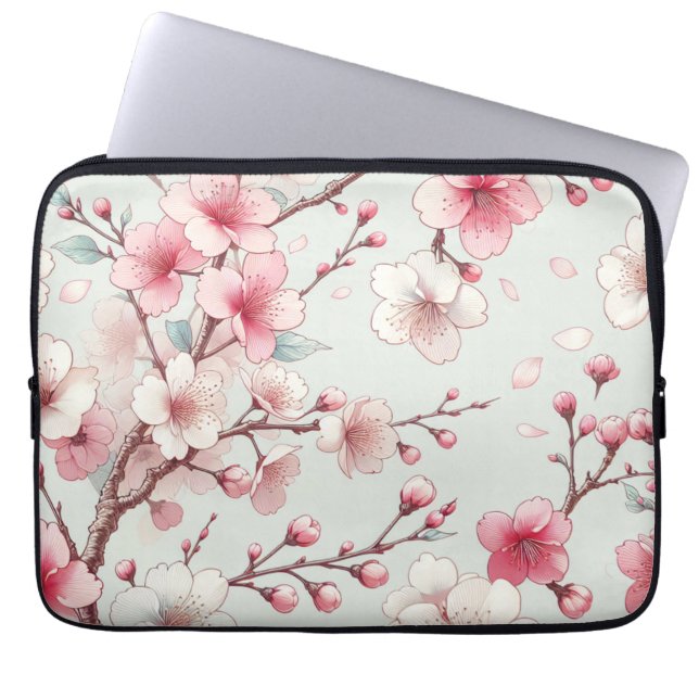 Housse Pour Ordinateur Portable Fleur de cerise (Devant)