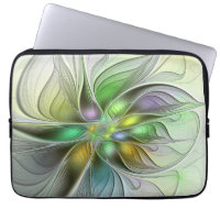 Fleur de Fantaisie Abstraite Moderne Fractale Colo