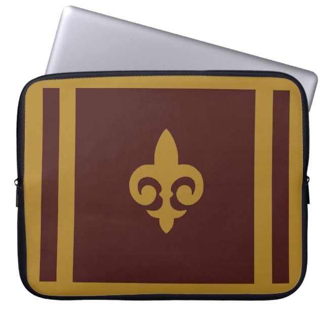 Housse Pour Ordinateur Portable Fleur de lis (Devant)