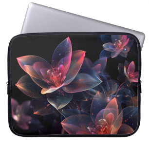 Housse Pour Ordinateur Portable Fleur de Lotus Cosmique Céleste