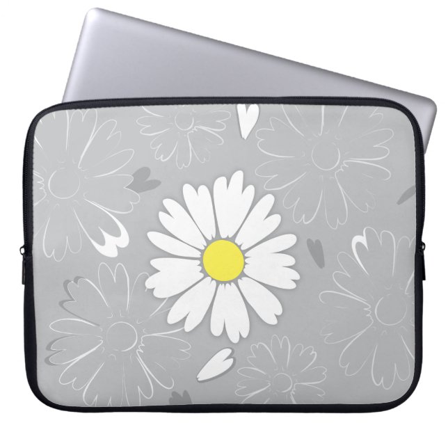 Housse Pour Ordinateur Portable Fleur marguerite d'Eilin (Devant)