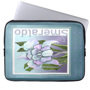 Housse Pour Ordinateur Portable Fleur Smeraldo