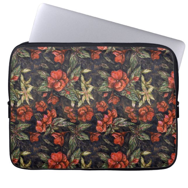 Housse Pour Ordinateur Portable Fleurs anciennes d'Alexandra Cook aka Linandara (Devant)