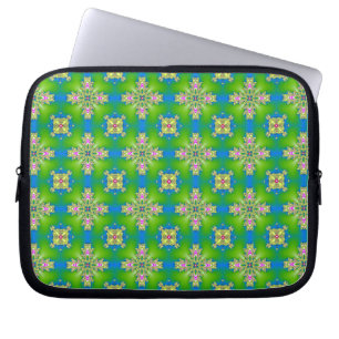 Housse Pour Ordinateur Portable Fleurs Artdeco dans le style rétro