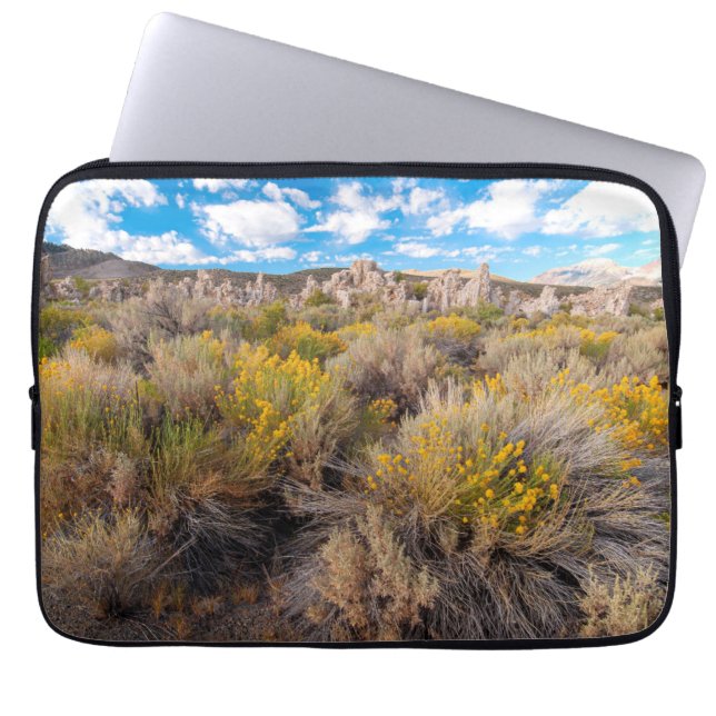 Housse Pour Ordinateur Portable Fleurs | Blooming Sagebrush Californie (Devant)